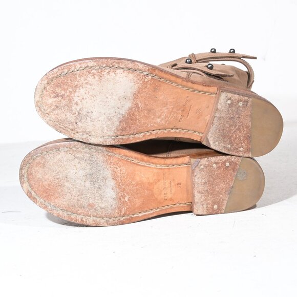 Rag & Bone New York Moto Boot in Beige Suede - 38 - Picture 6 of 7